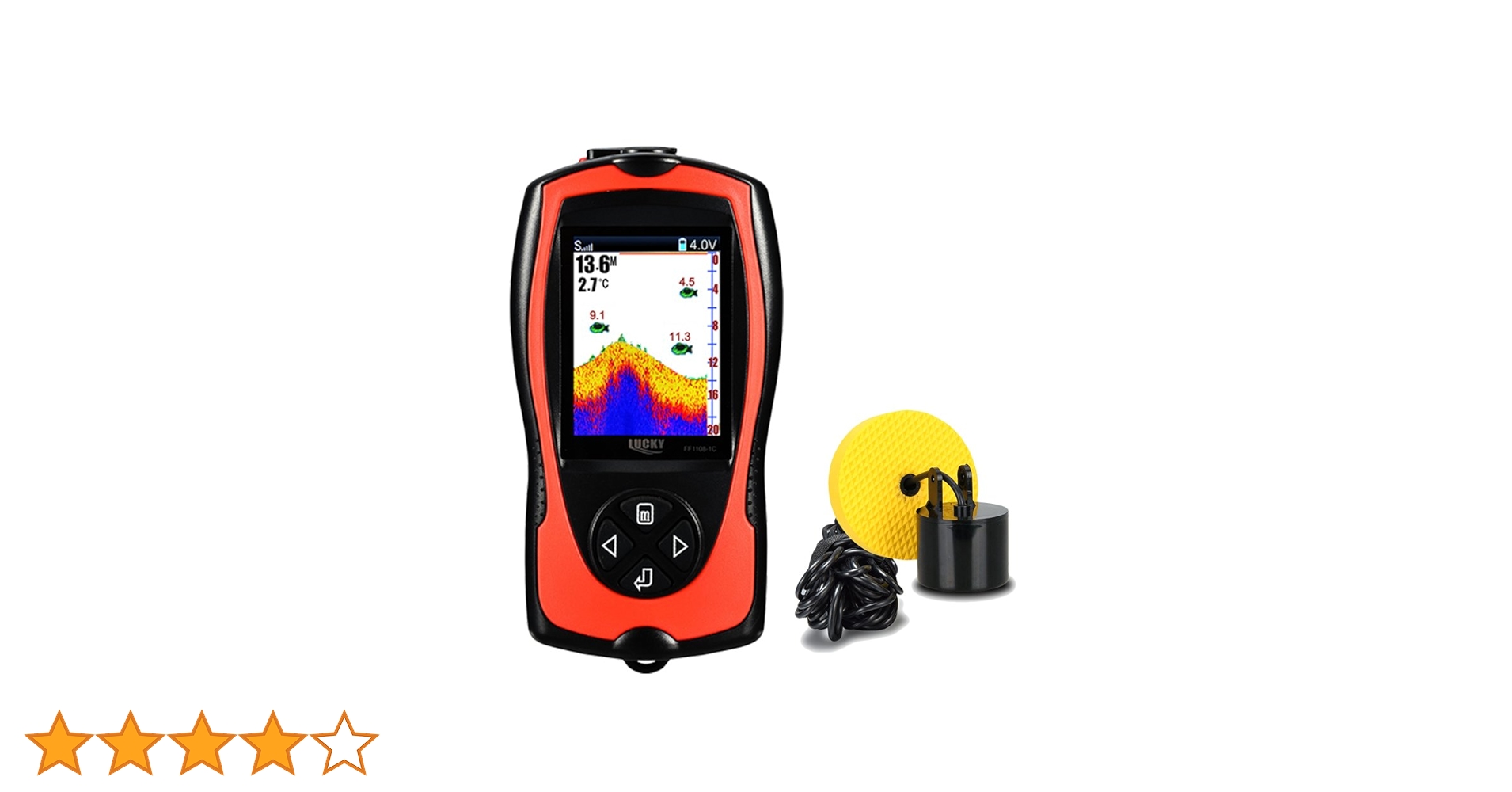 Amazon.co.jp: LUCKYLAKER 魚群探知機 ポータブル 魚探 バス